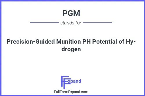 Full form of PGM