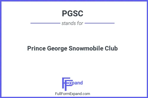 Full form of PGSC