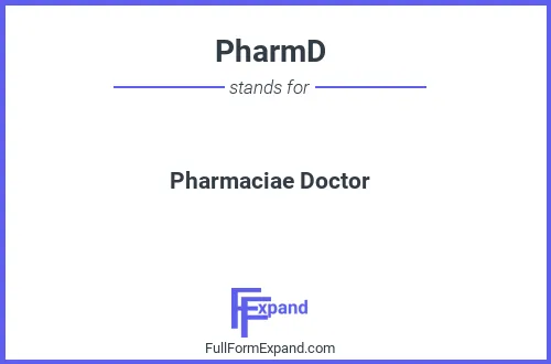 Full form of PharmD