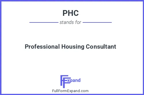 Full form of PHC