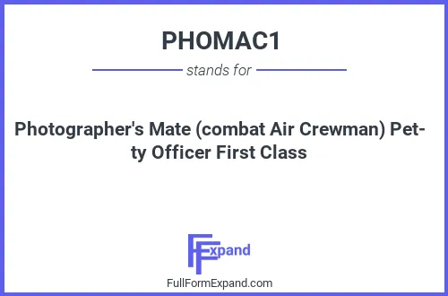 Full form of PHOMAC1