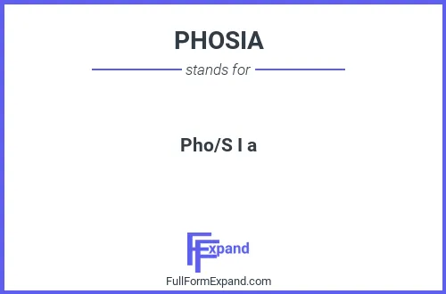 Full form of PHOSIA