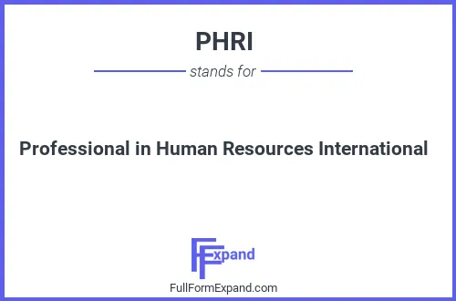 Full form of PHRI