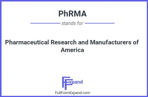 Full form of PhRMA