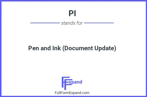 Full form of PI