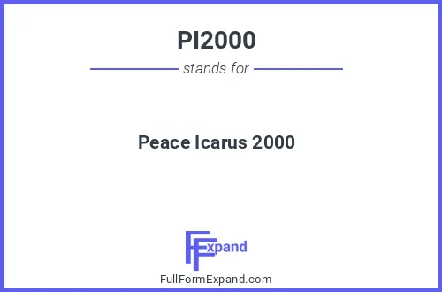Full form of PI2000