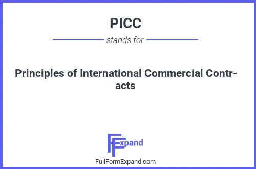 Full form of PICC