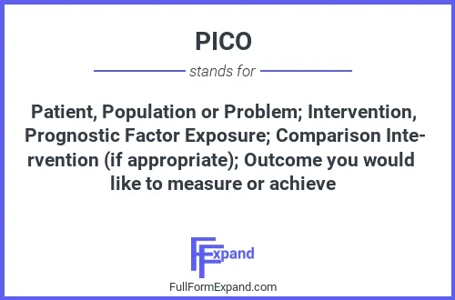 Full form of PICO