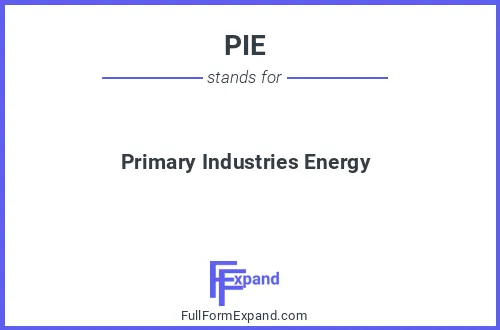 Full form of PIE
