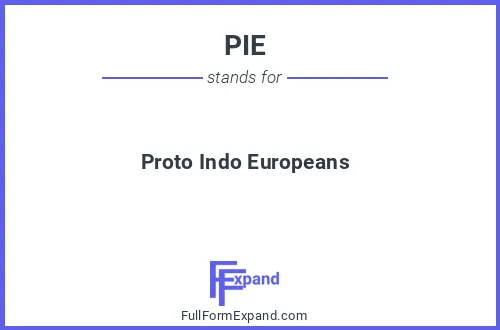 Full form of PIE
