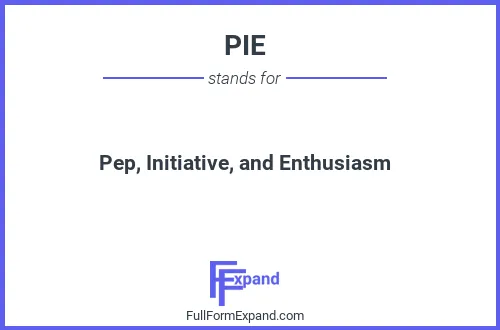Full form of PIE
