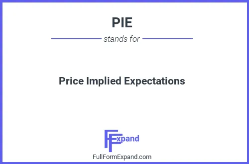 Full form of PIE