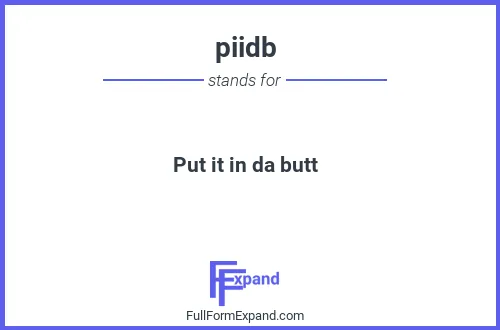 Full form of piidb