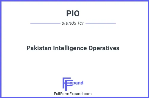 Full form of PIO