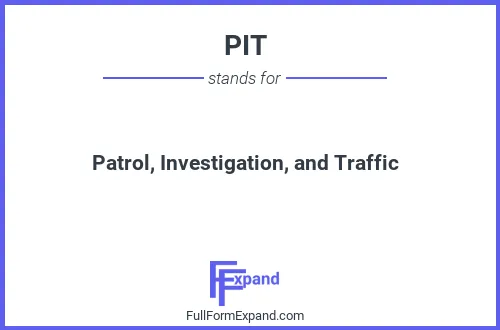 Full form of PIT
