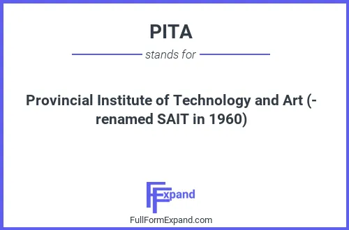 Full form of PITA