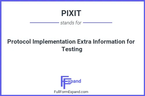 Full form of PIXIT