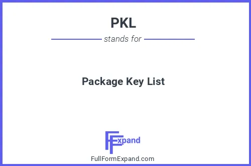Full form of PKL
