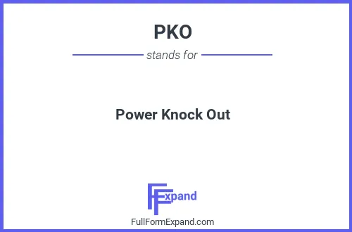 Full form of PKO