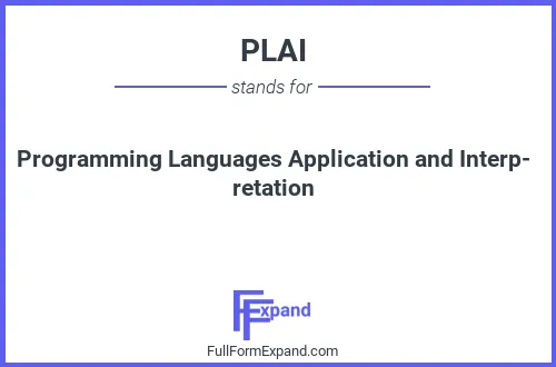Full form of PLAI