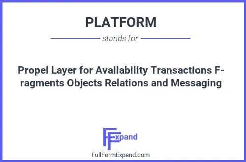 Full form of PLATFORM