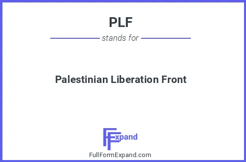Full form of PLF