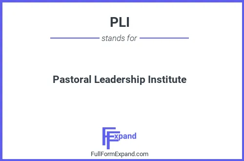 Full form of PLI