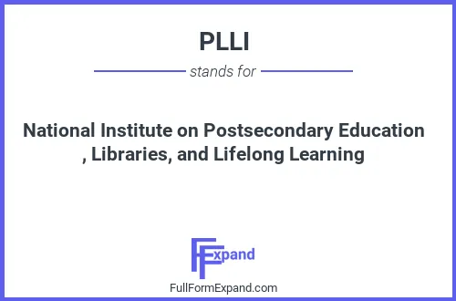 Full form of PLLI