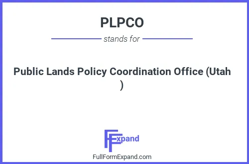 Full form of PLPCO