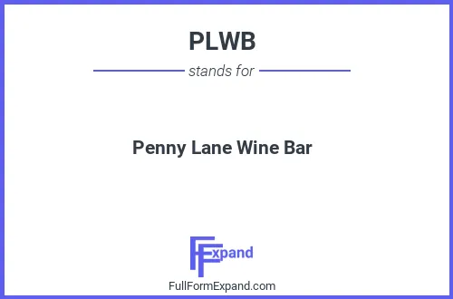 Full form of PLWB