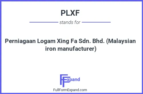 Full form of PLXF