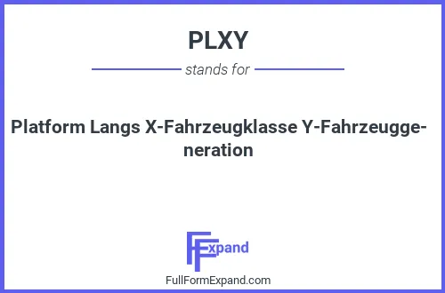 Full form of PLXY