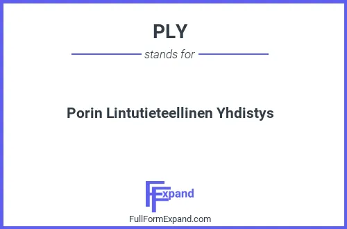 Full form of PLY