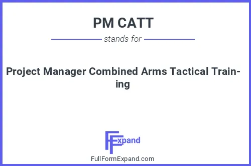 Full form of PM CATT