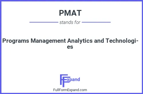 Full form of PMAT
