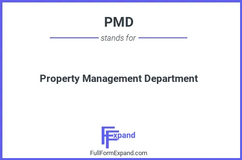 Full form of PMD