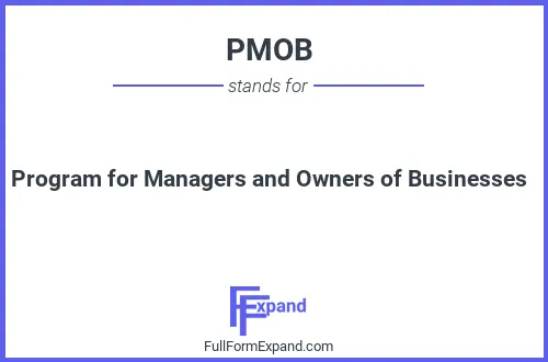 Full form of PMOB