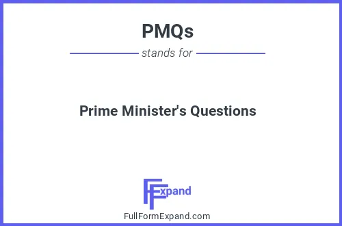 Full form of PMQs