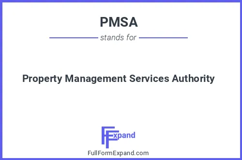 Full form of PMSA