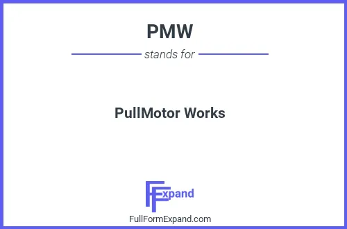 Full form of PMW