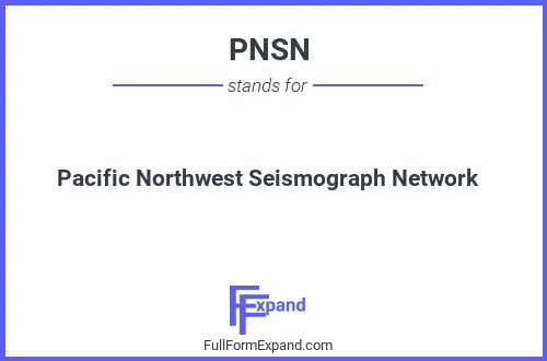 Full form of PNSN