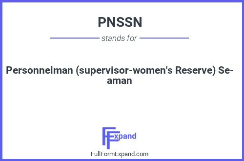 Full form of PNSSN
