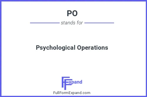 Full form of PO