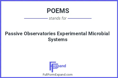 Full form of POEMS