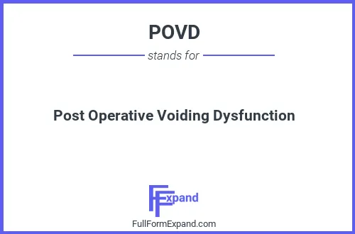 Full form of POVD