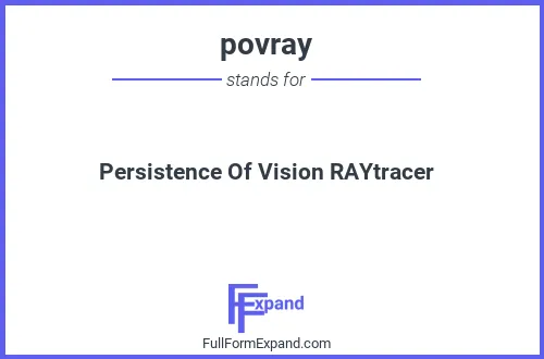 Full form of povray