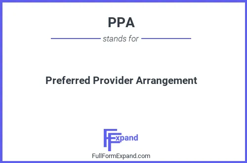 Full form of PPA