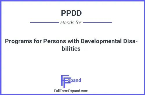 Full form of PPDD