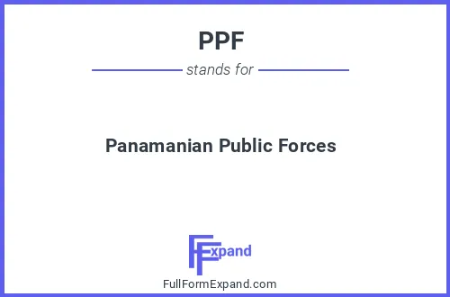 Full form of PPF