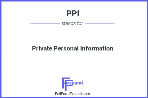 Full form of PPI